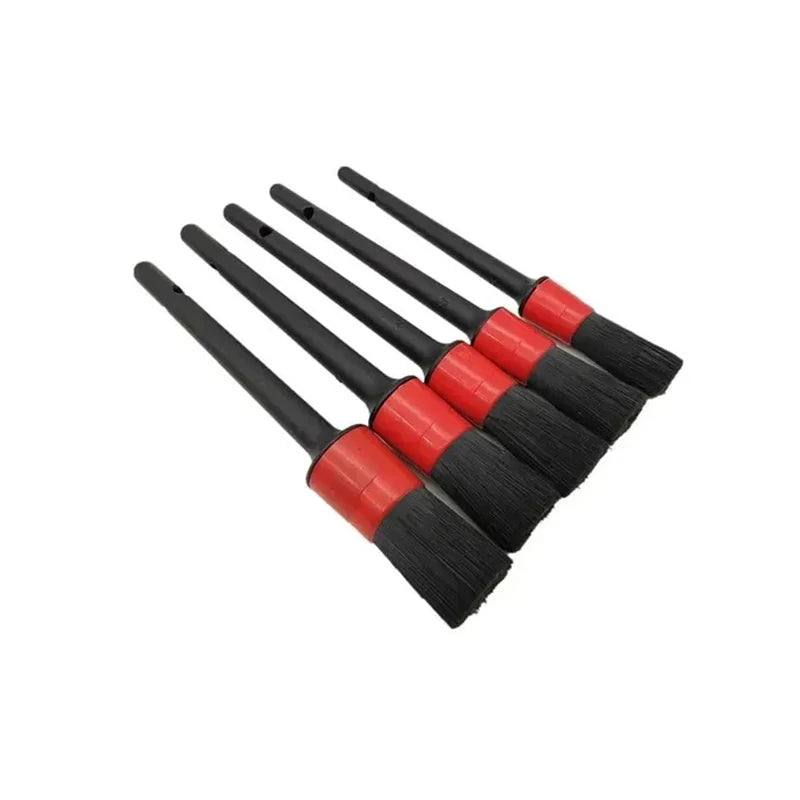 5-Piece Car Detailing Brush Set – Soft Bristle Brushes for Interior & Exterior Cleaning