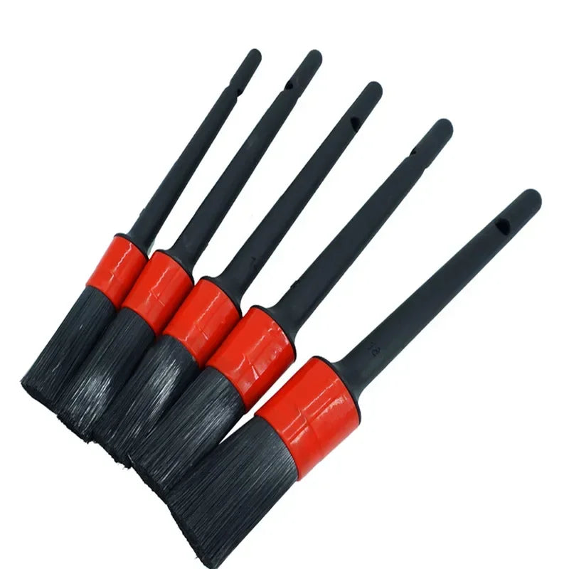 5-Piece Car Detailing Brush Set – Soft Bristle Brushes for Interior & Exterior Cleaning