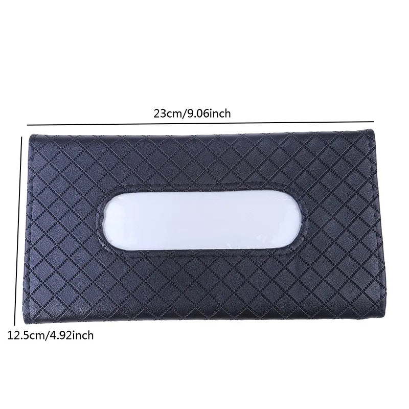 1Pcs Car Tissue Box Towel Sets Car Sun Visor Tissue Box Holder Auto Interior Storage